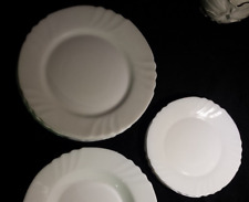 Arcopal  HARMONIA weiß Wellenrand 1x Kuchenteller oder Speiseteller Suppenteller