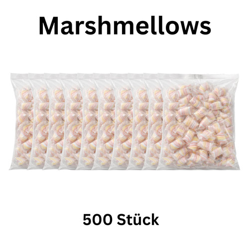 500 marshmallows wurfmaterial - marshmallows,
