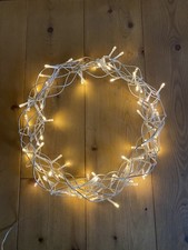 LED Metallkranz Lichterkranz Adventskranz warmweiß Weihnachten