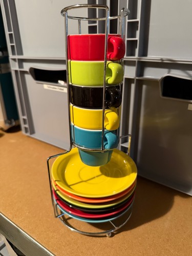 Espressotassen 5er set mit - espressotassen,