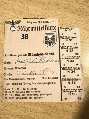 Lebensmittelkarte