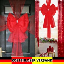 Elegant Traditionelle Schleife Extra groß Tür dekoration Weihnachts Fliege Rot❤️