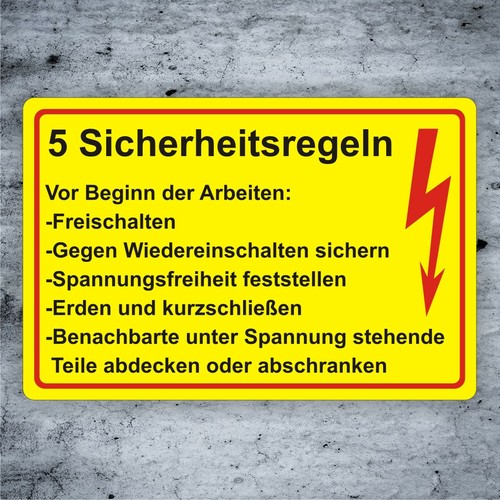 Die sicherheitsregeln - 5,