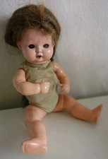 Antike Minerva Puppe mit Stoffkörper (ca. 40er 50er) – mit Gebrauchsspuren