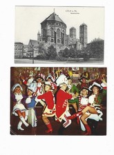 2 AK  Köln Rhein Geronskirche 1900 Karneval Mariechen Prinzengarde EhrengardeTOP