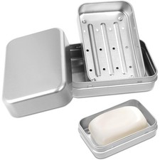 Seifenbox Reise Seifenschale Reise Seifendose Metall Soap Box 1 Stück