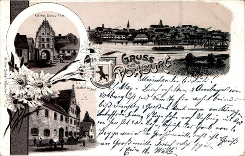 Litho gruss aus vohburg - litho,
