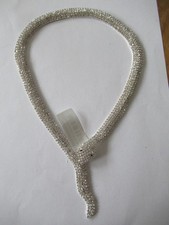 Weißer Kristall Halskette