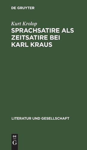 Kurt krolop sprachsatire - sprachsatire, als