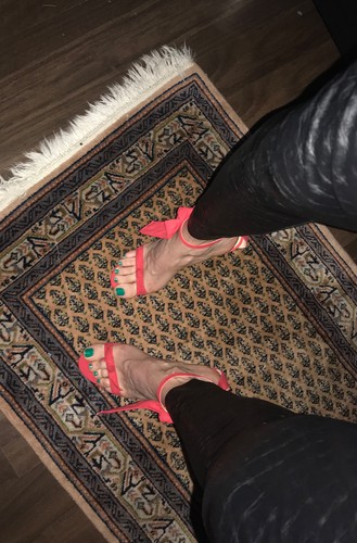 Public desire rote sandaletten - public,