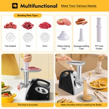 800w Elektrisch Fleischwolf Wurstmaschine Wurstf??ller Hackfleisch Maschine