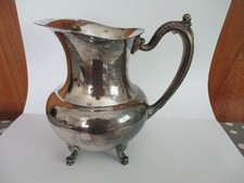 großer versilberter Saft Bowle Krug Oneida vom Juwelier in Hamburg Vintage