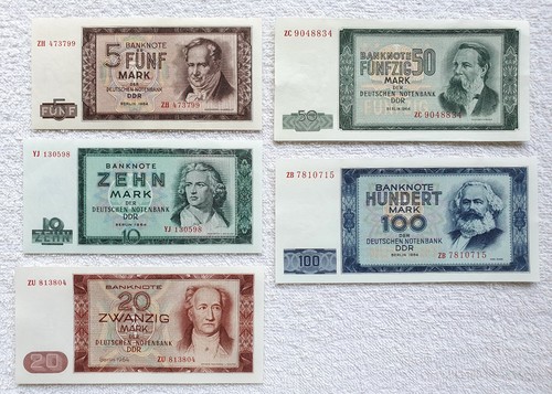 Ddr banknoten satz 1964 - ddr banknoten, y/z