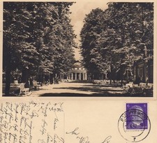 AK Bad Pyrmont Weg zum Tempel von 1942 s/w