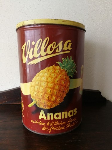Alte blech dose - alte, villosa