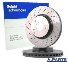 DELPHI 2X BREMSSCHEIBE 390MM VORNE GELOCHT MERCEDES S KLASSE W221 V221 AMG 63