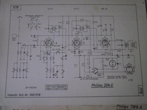 Philips 204 schaltplan - 204, u