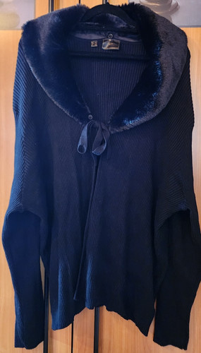 Feine schwarze strickjacke - feine,,