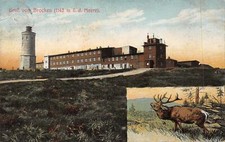 AK Postkarte Brocken Hotel
