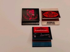 3 Streichholzheftchen, Roth - Händle, Schwarze Hand, Tabak, Filter, Cigaretten