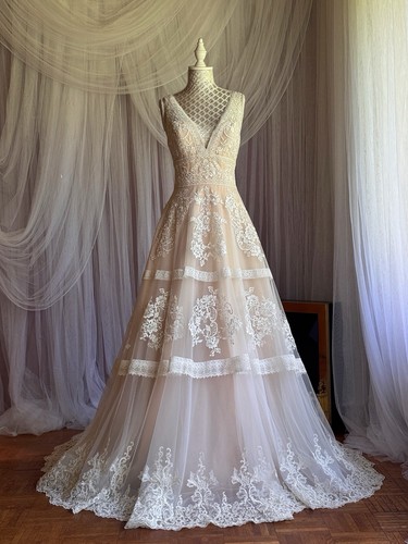 Brautkleid linie boho - brautkleid, a-linie