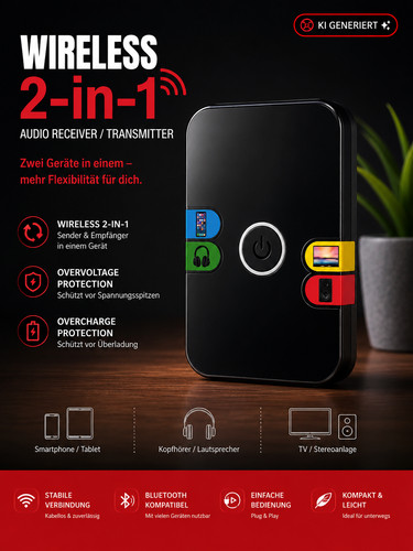 Wireless 2in1 audio receiver - audio,