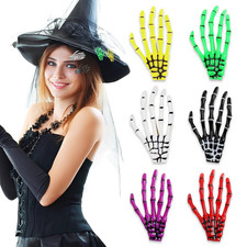 6 Stück Halloween Gothic Haarschmuck,Hände Knochen Halloween Haarspangen Skeleto