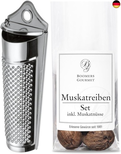 Muskatreibe mit behälter - muskatreibe, und