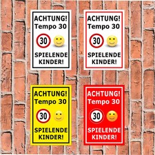 Schild - Achtung Tempo 30
