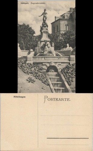 Ansichtskarte stuttgart partie - ansichtskarte,