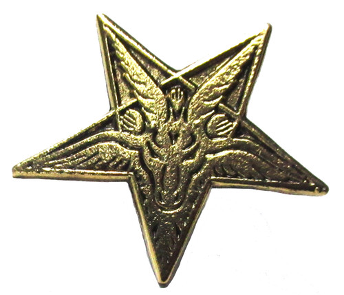Pin pentagramm baphomet - pentagramm,