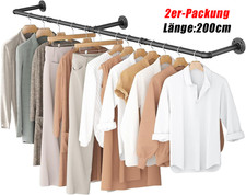 2x 200CM Kleiderstange