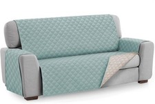 Sofaüberwurf MALU, 3 Sitzer, Reversibel, Sofaschutz, Aquamarin