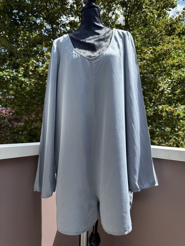 Zara lyocell overall rauchblau - zara,