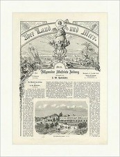 Das Tacontheater in Havanna Kuba Kutsche Straße Pferde Feldweg Holzstich E 5789