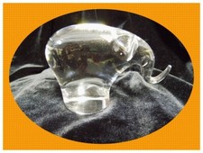 schöner Elefant stilisiert Kristall? Glas Figur 280g schwer wie NEU