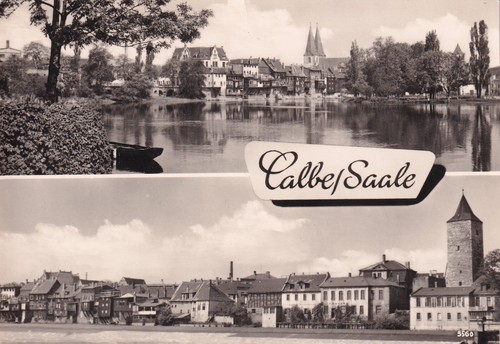 Postkarte calbe saale - postkarte, /