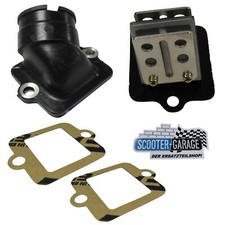 Ansaugstutzen + Membranblock + Dichtung für Piaggio / Gilera 125 / 150 / 180 ccm