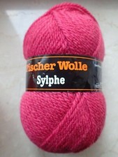 ?400g Fischer Wolle, Sylphe mit Schurwolle tolle Farbe Fuchsia, weiches Garn?