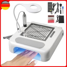 6in1 Elektrische Nagelfräser mit Absaugung Professionell Manikure Pedikure Set