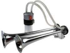 12V PKW Druckluftfanfare Hupe Fanfare Druckluft 37/31cm Auto Kompressor