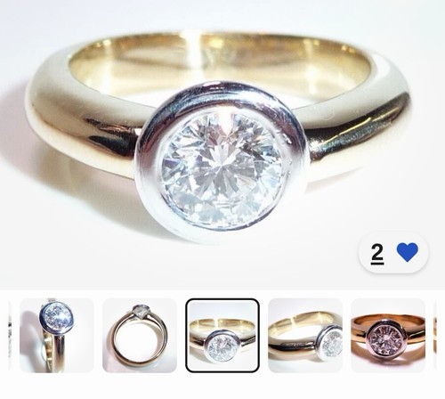 Solitaire natürlicher diamant - natürlicher,