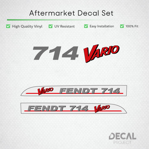 Fendt 714 vario aufkleber - vario,