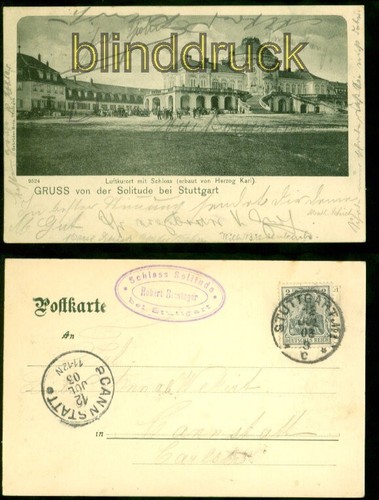 Stuttgart gruss von - sw-ak,