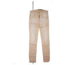 PLEASE stretch Jeans Hose slim Skinny destroyed used Look XS W27 L32 Rosa TOP.