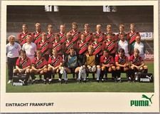 Autogramm - Eintracht Frankfurt 87/88 - unsigniert - Mannschaftskarte