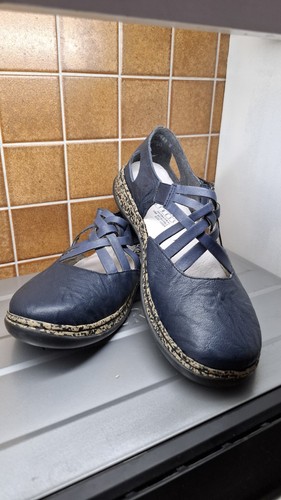 Damen sandalen rieker blau - sandalen,, rieker,