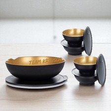 Tupperware Allegra Schwarz Gold,rot weiß, Merlot 5L, 3,5, 1,5L, Perle, petrol