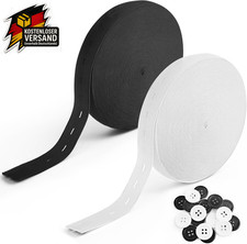 Gummiband mit Knopflöchern 20