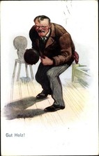 Künstler Ak Winkler, R., Gut Holz, Bowling, Kegelkugel - 3689539